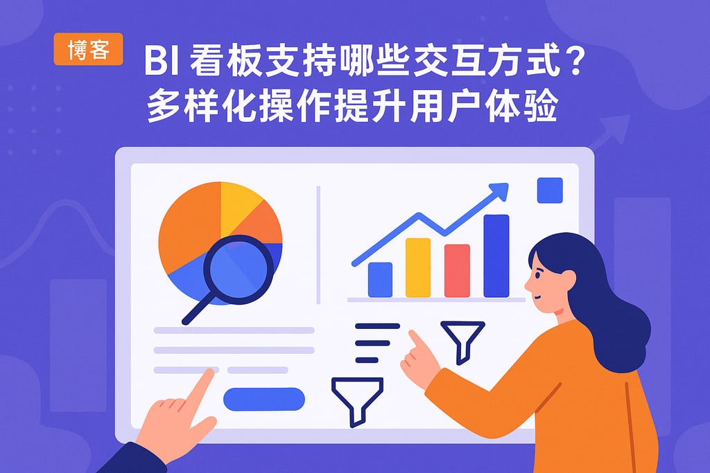 BI看板支持哪些交互方式？多样化操作提升用户体验"